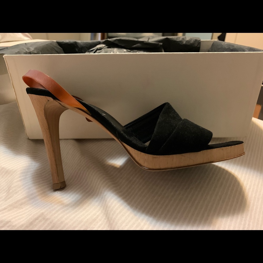 Black helmut Lang sandals